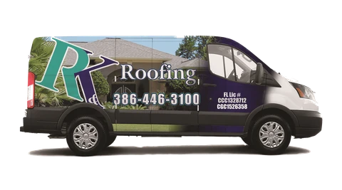 R&K Certified Roofing branded service van